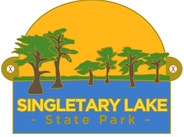 Singletary lake hiking medallion. Hike clipart state park