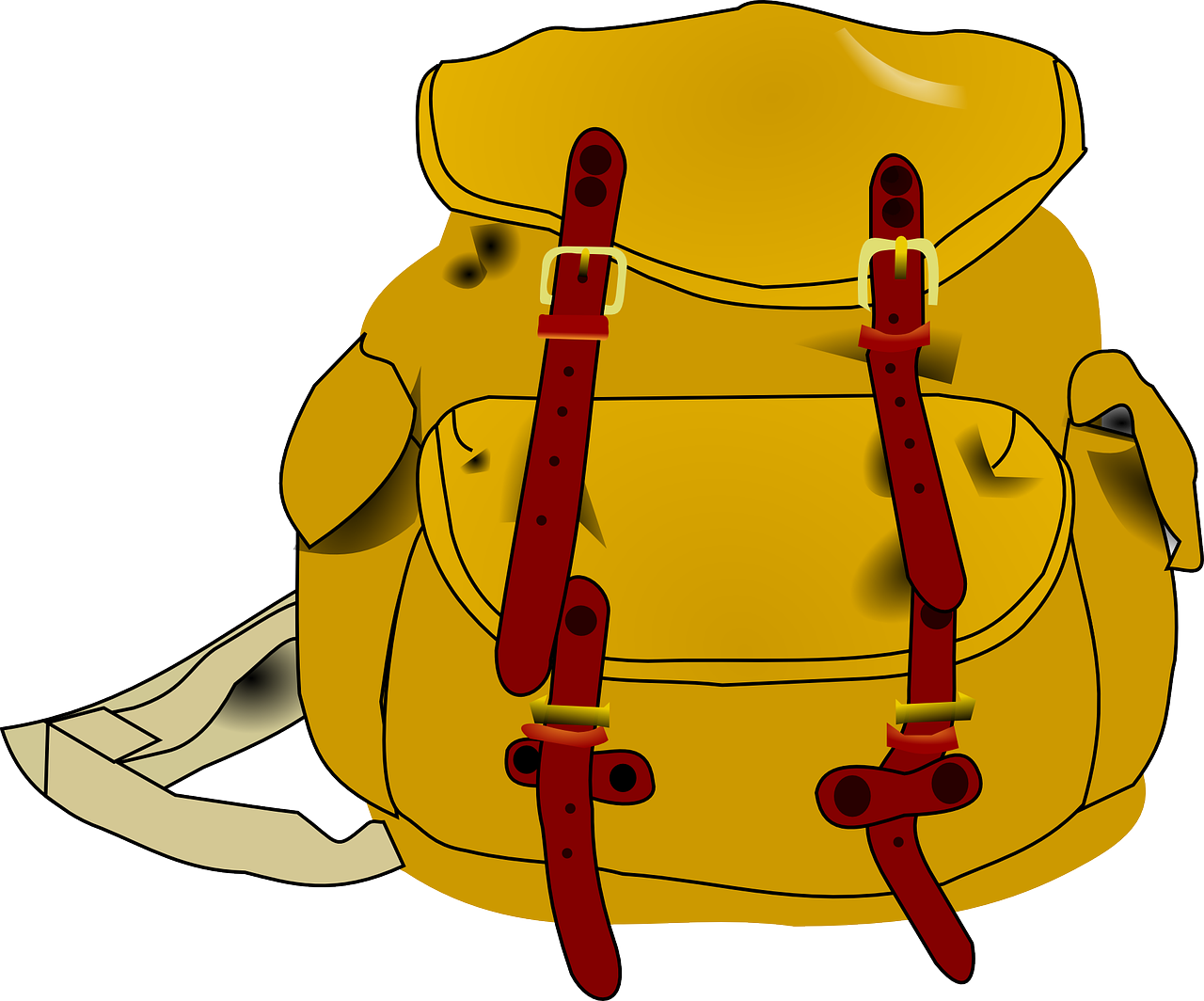 hiking clipart travel backpack