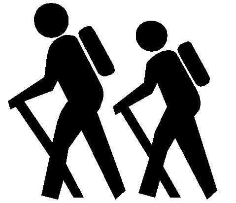 outdoors clipart hikers