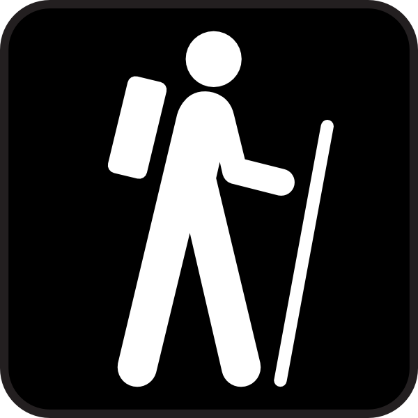hiker clipart icon