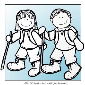 Free kids hiking clip. Hiker clipart kid