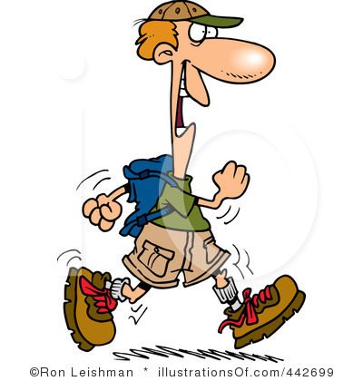 hiker clipart lost phone