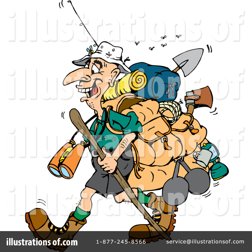 hiker clipart lost student
