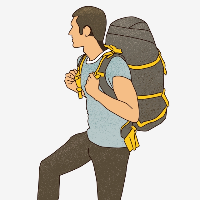 hiker clipart male