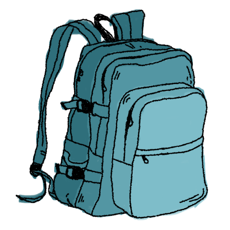 hiker clipart travel backpack