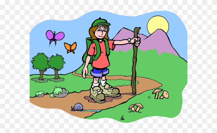 hiking clipart montagne