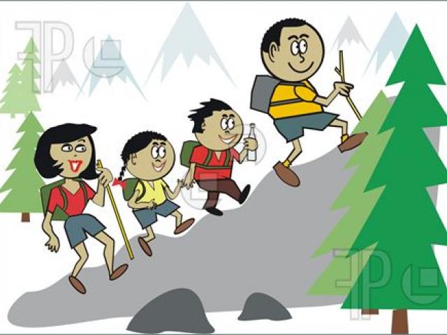 Free download clip art. Hiking clipart trekker