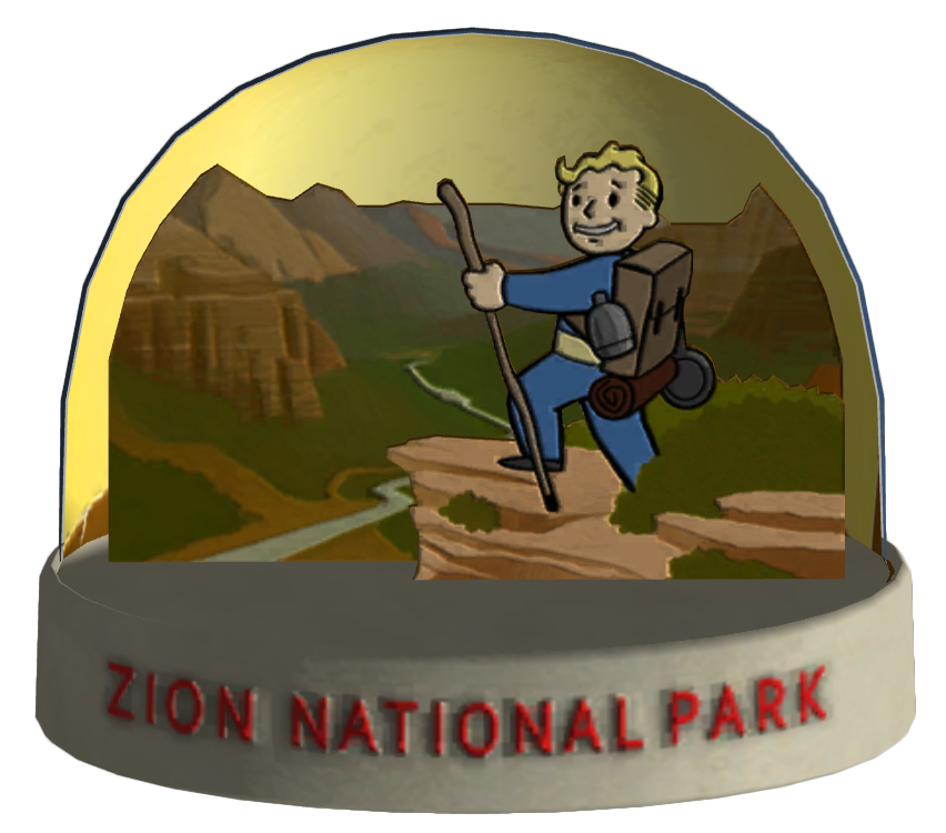 hiking clipart zion
