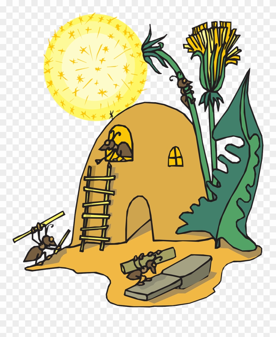 hill clipart ant house