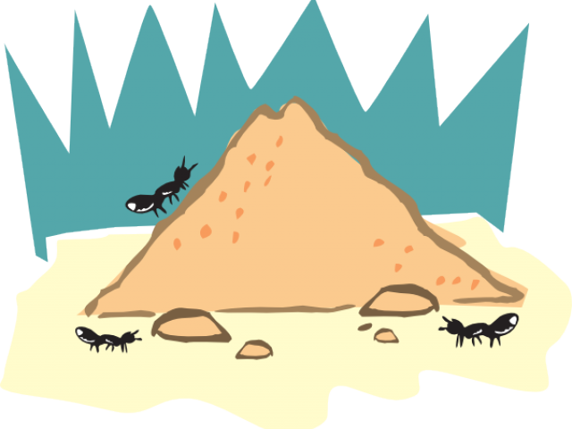 hill clipart ant pile
