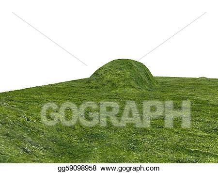 hill clipart green grass