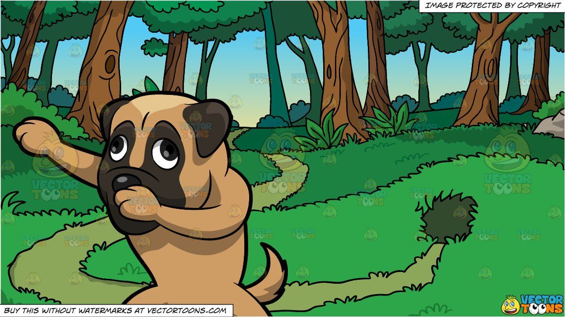 Hill clipart hole. Cartoon dabbing dog and