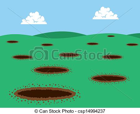 hill clipart hole