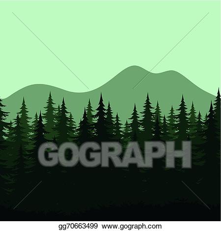 hill clipart mountain forest