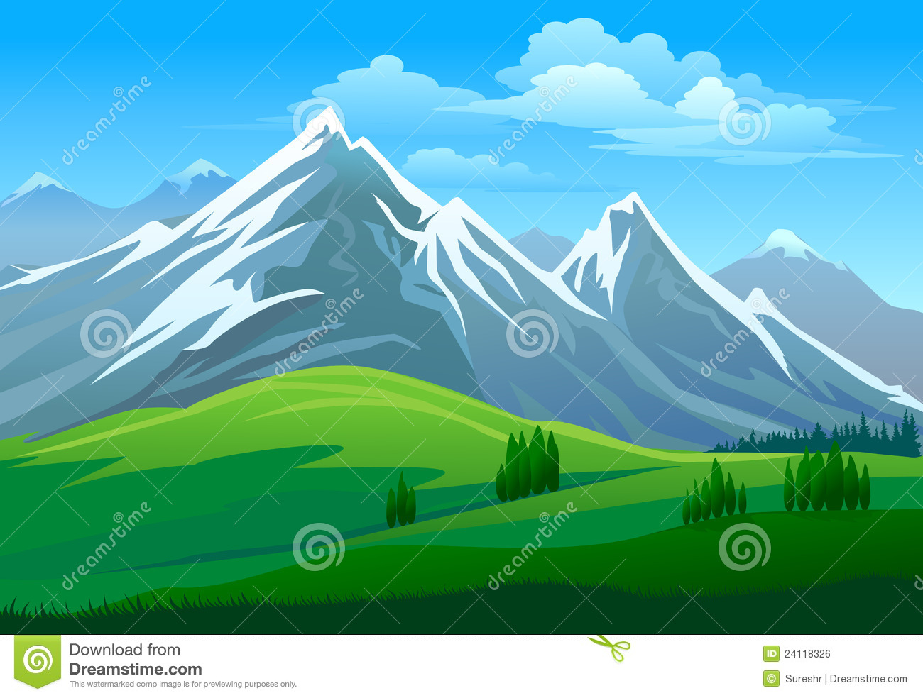 hill clipart mountain landform