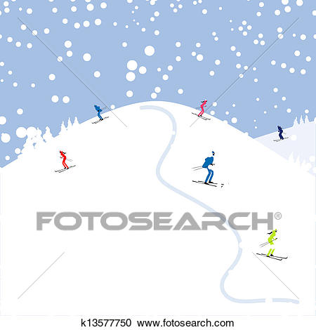 Hill clipart mountain skiing. Free download clip art