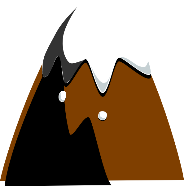 Hill clipart over hill. Brown 