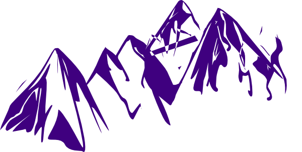 Mountains clip art at. Hill clipart purple mountain