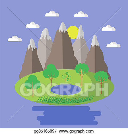 hill clipart spring