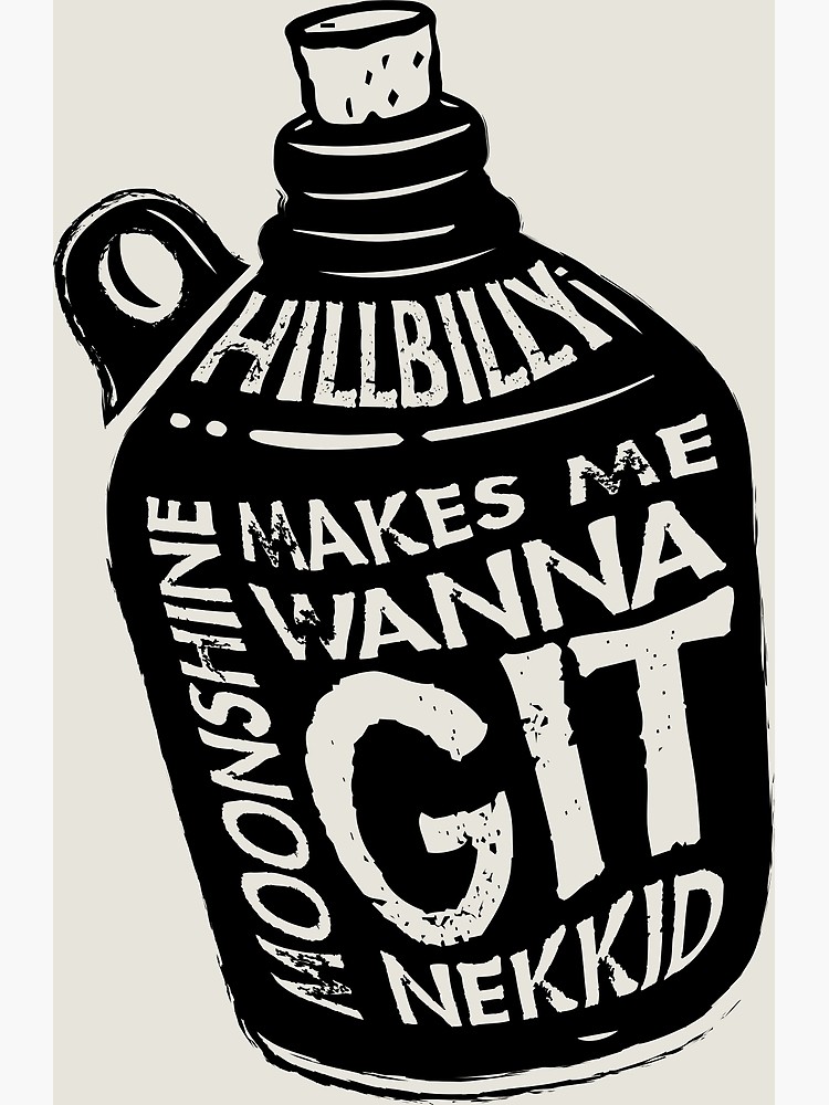 New fun redneck t. Hillbilly clipart moonshine