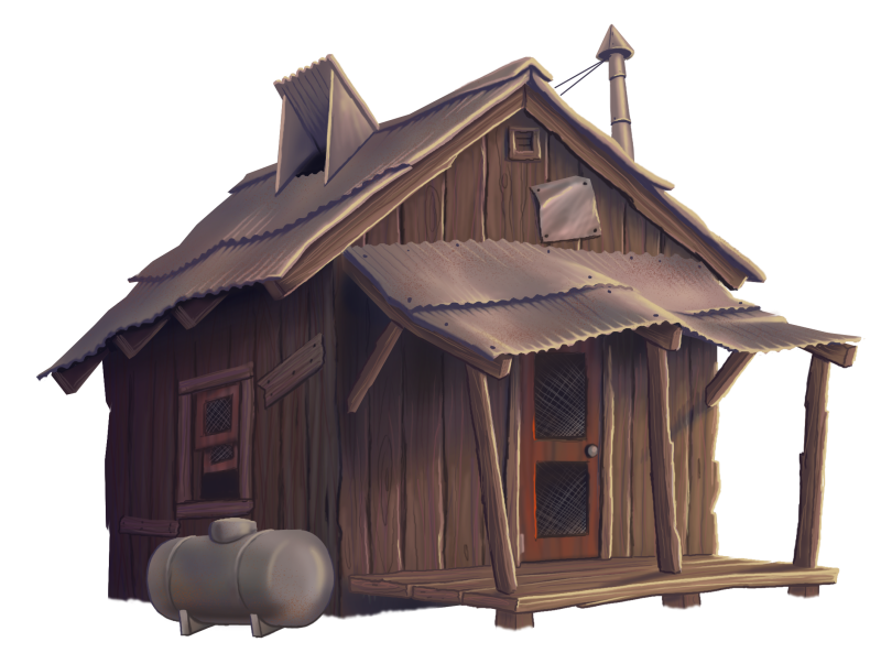hillbilly clipart shack
