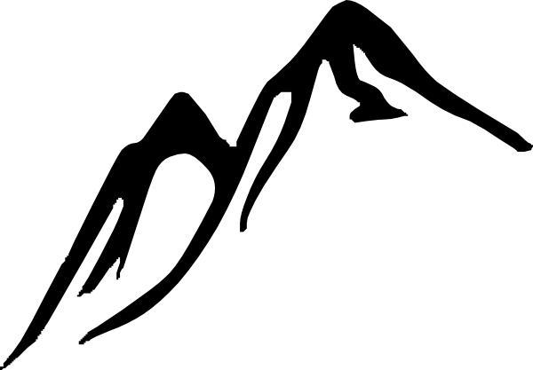 Hills clipart black and white. Hill panda free 