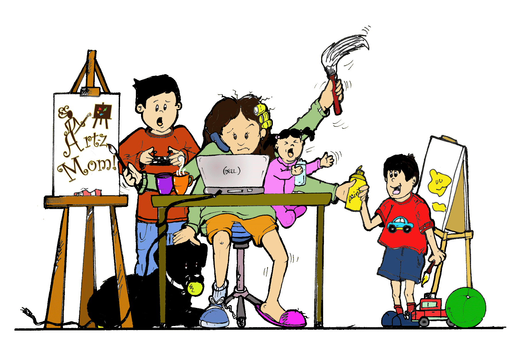 painter clipart person painting