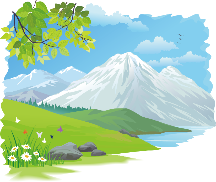 hills clipart nature scenery