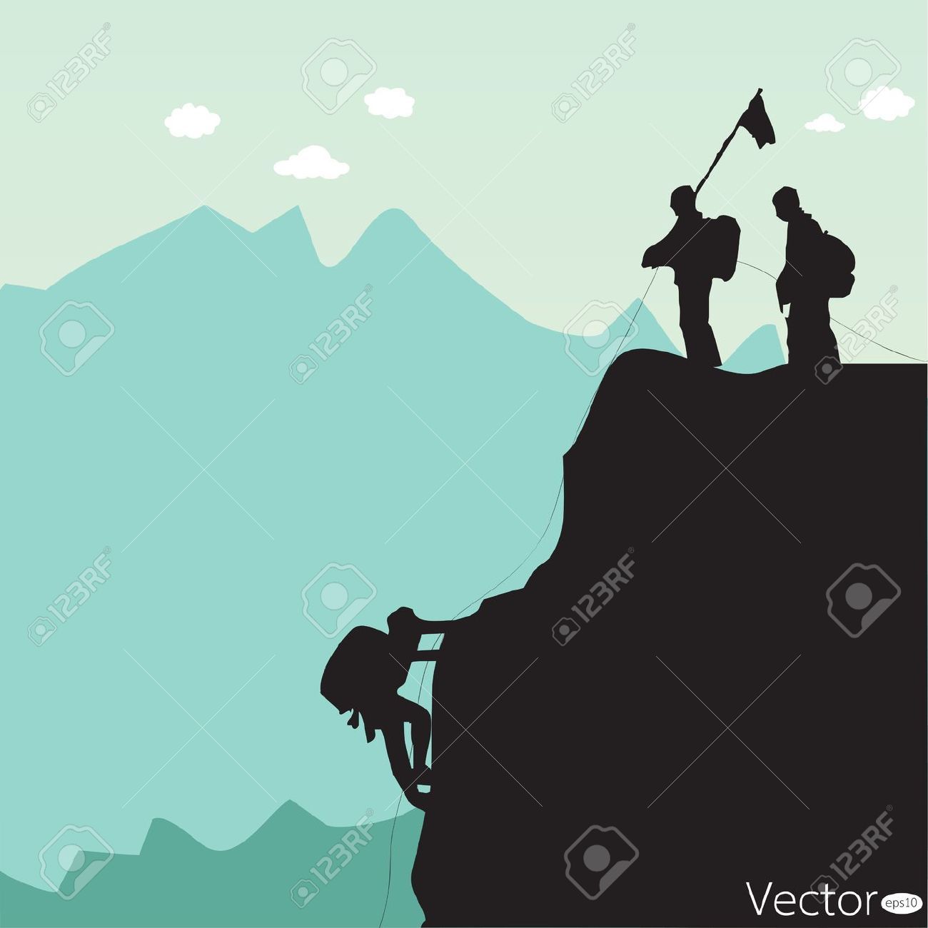 hills clipart rock climbing