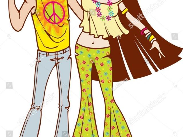 hippie clipart 60 fashion
