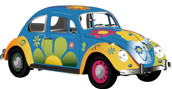 hippie clipart beetle volkswagen