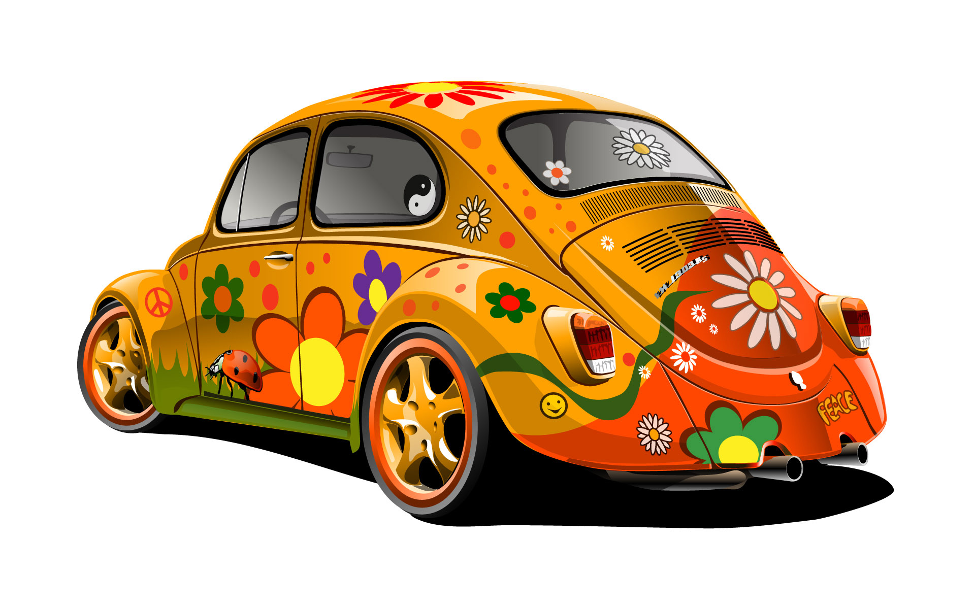 hippie clipart beetle volkswagen