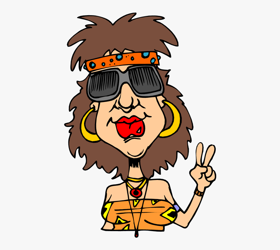 hippie clipart cartoon
