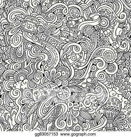 hippie clipart doodles