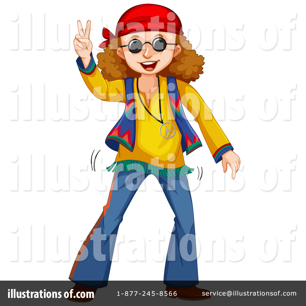 Hippie clipart hippie kids. Illustration by graphics rf