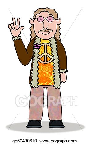 hippie clipart hippie man