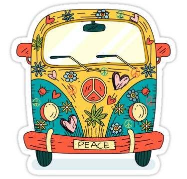 hippie clipart magic car