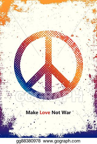 hippie clipart make love not war