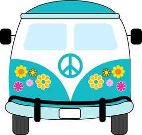 Hippie clipart transportation borders. Pin by marsha reves