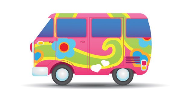 Hippie clipart van. Free images download clip