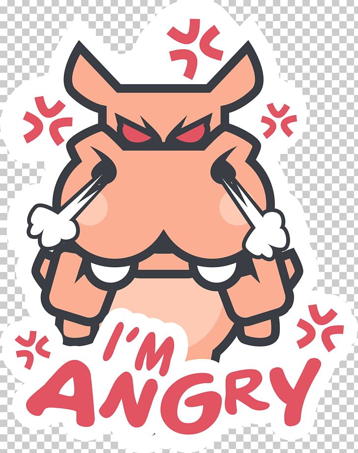 hippo clipart angry