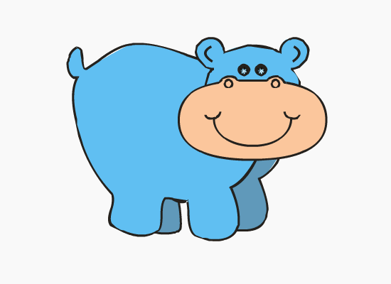Hippo clipart animation. Free download animated gifs
