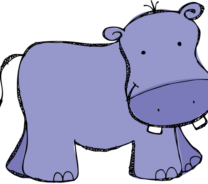 hippo clipart cartoon