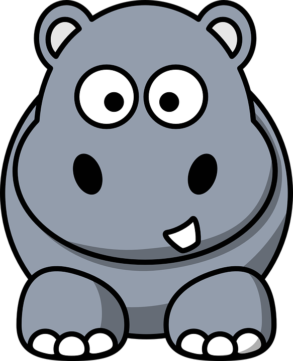 hippo clipart chibi