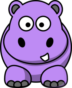 hippo clipart comic