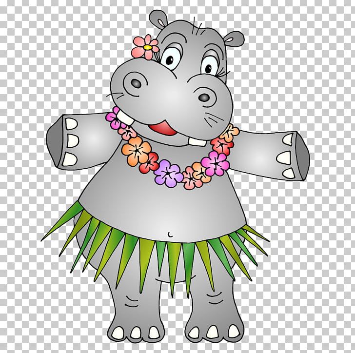 hippo clipart dancing