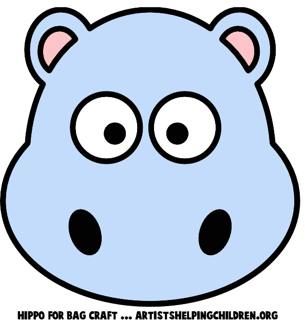hippo clipart easy draw