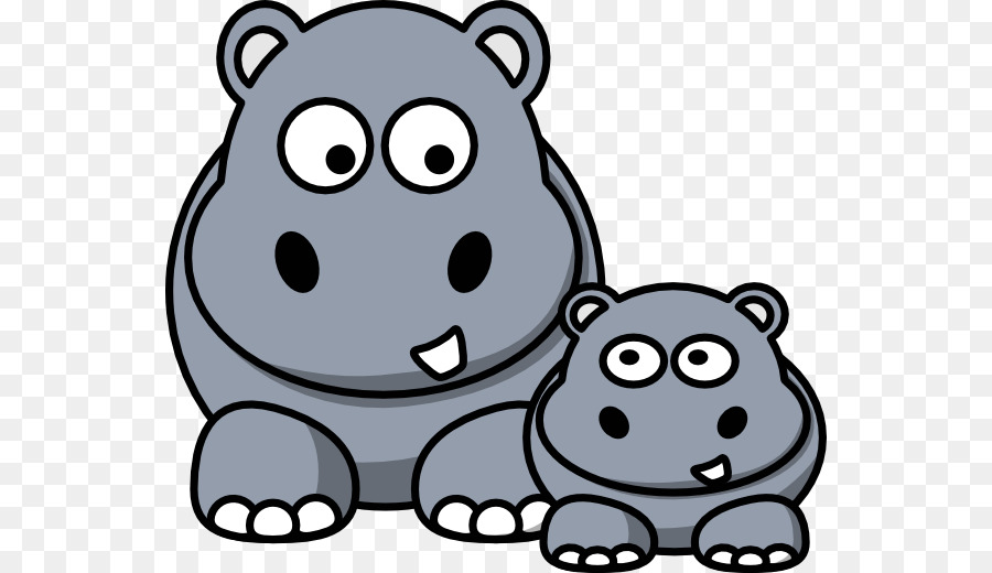 hippo clipart family