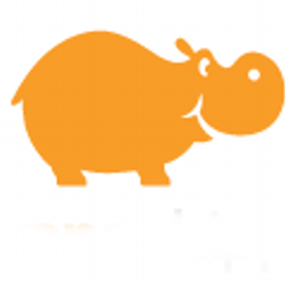 hippo clipart orange