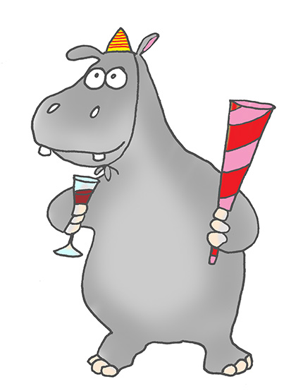 hippo clipart realistic cartoon